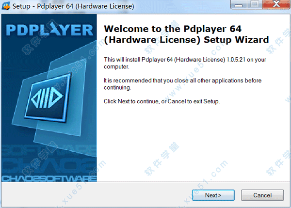 Pdplayer 64 破解版 v1.5.21下载(附破解补丁)