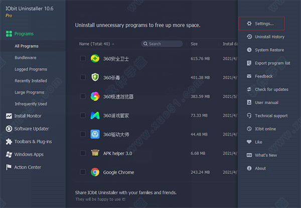 IObit Uninstaller Pro单文件版下载 v10.6.0.6